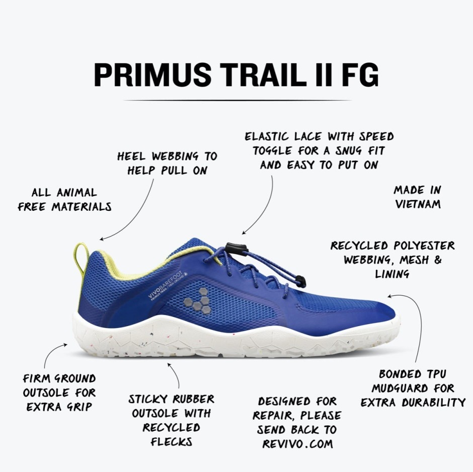 Amparo Blue Vivobarefoot Primus Trail II Fg Juniors