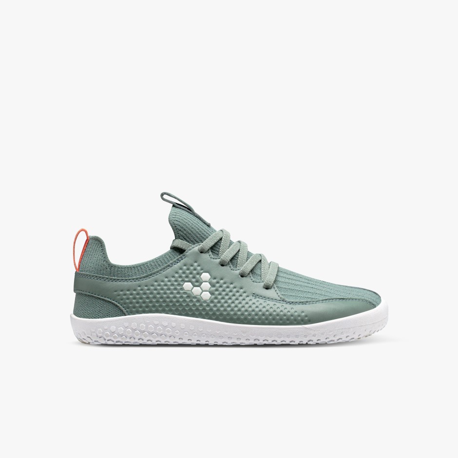 Sea Green Vivobarefoot Primus Knit II Juniors