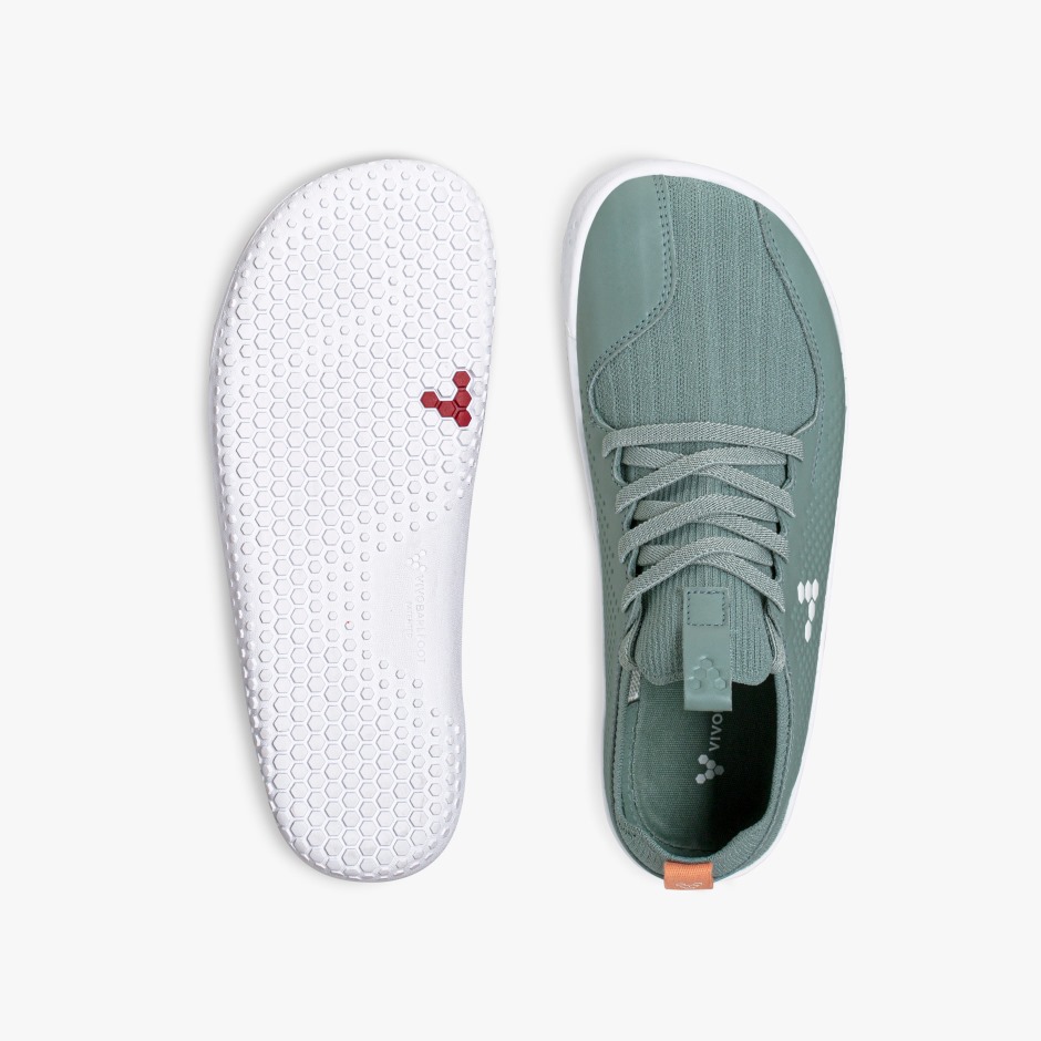 Sea Green Vivobarefoot Primus Knit II Juniors