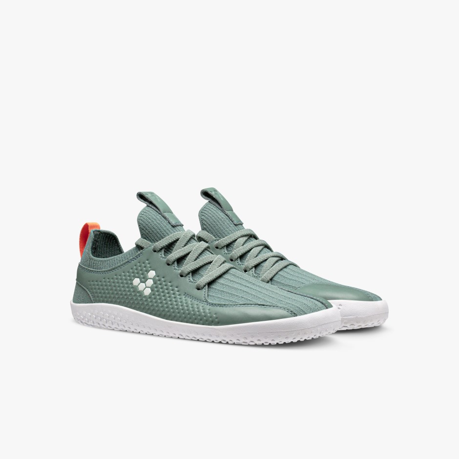 Sea Green Vivobarefoot Primus Knit II Juniors